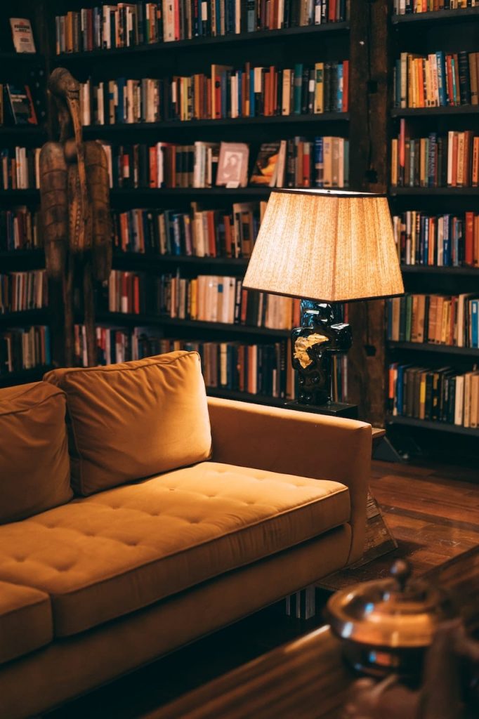 Floor Lamp, Bookcase